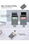 محفظة بطاقات نحيفة - محفظة جلدية بتصميم بسيط قابلة للطي للرجال مع خاصية حجب RFID (أحمر) - 6