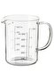 Transparent Glass Measuring Cup 0.5 Liter Heat Resistant Scale Height: 9 cm - 2