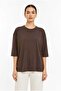 Women's Oversize Basic T-Shirt Relaxed Fit Half Sleeve Crew Neck