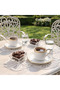 6-Piece Lace Coffee Presentation Set 15X15 cm Assorted Patterned Turkish Coffee Presentation Set - 2