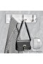 Coat Hooks Wall Mounted, Wall Mounted Clothes Rack with 3 Retractable Hooks, Self-Adhesive - 6