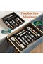 Expandable Silverware Drawer Organizer – Adjustable BPA-Free Cutlery Tray for Spoons, Forks, and Kni - 4