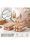 54 Egg Storage For Refrigerator With Egg Craker Tool, Egg Dispenser For Refrigerator, Automatic Roll - 3