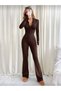2-Piece Set with Zippered Top and Bottom in Flexible Lycra Fabric - 2