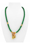 Malahite natural stone arsudenya sea shell necklace - 4