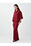 Red 100% Tencel Woven Trousers with Pocket Detail - 2