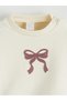 Lcw Baby Ecru Crew Neck Baby Girl Sweatshirt and Leggings - 4