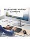 مجموعة لوحة مفاتيح وماوس لاسلكية صامتة، تصميم مريح، مفاتيح فائقة الهدوء <22 ديسيبل، 5000 نقطة لكل بوصة - 3