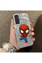 Samsung Galaxy M34 Compatible Spider Man Patterned Silicone Edge Hard Back Case Couple Phone Case - 3