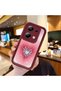 Poco M6 Pro 4g Compatible Pink Gradient Heart Spider Web Pattern Silicone Case - 2