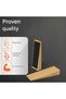 Door wedges wood 4pc 9x3x2.5cm non-slip for bedroom/entrance. - 4