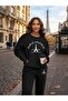 Unisex Paris France Printed Crew Neck Sweatshirt Set Oversize