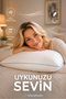 2 Pieces Blue Comfort 1000 Gr Fiber Pillow 50X70 cm - 4
