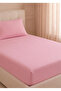 Single Pink Flat Elastic Sheet Set +1 Pillowcase - 2