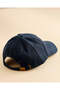 Men Navy Embroidered Cap - 2
