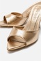 Women's Pointed Toe Thin Heeled Stylish Daily Slippers Sama Gold - 4
