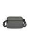 Dark Gray Light Fabric Multi-Pocket Small Size Daily Women's Crossbody Bag - 3