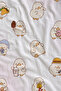 White Background with Cute Chick Characters Patterned 70X150 Beach Towel - Cotton Bath Towel - 2