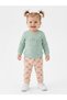 2-Piece Baby Girl Set with Cotton Butterfly Detail Leggings - 3