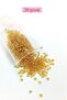 Bulk Glass Sand Beads (8/0) 3 mm - 20 Grams - Transparent Dark Yellow - Bnc176