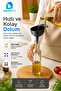 Plastic Kitchen Funnel Wide Mouth with Handle Liquid Dry Food Transfer Funnel Black Bpa Free - 4