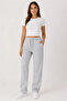 Pique Woven Fabric Pocketed Sweatpants with Elastic Laces for 4 Seasons - 2