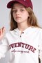Cotton Hooded Printed Ribbed Long Sleeve T-Shirt Girl Child H9734A826Au - 3