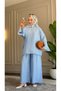 6579 - Stylish and Comfortable Olivia Jacquard Soft Viscose Fabric Loose Women's Set - 2