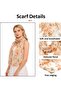 Scarf 160x50cm thin beach sun protection women's lightweight. - 4