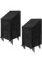 Garden chair covers, waterproof - 2-pack furniture and weatherproof outdoor 210D Oxford cloth Patio folding Black 75 x 120 cm