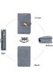 Women's small PU zipper wallet black coin/card sleeve. - 2