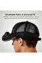 Fan hat black 3-speed adjustable solar/USB UPF50+ 54-59cm. - 5
