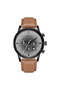Men's Stainless Steel Watch, Black & Tan | Trnda-43mm