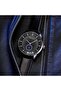 Men's Stainless Steel Watch, Black Leather Band | Trn-43sl - 6