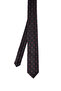 Black Patterned Classic Micro Tie - 2