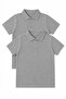 Unisex Children's 2-Piece Polo Collar Short Sleeve School T-Shirt