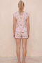 Lilac Floral Patterned Bürümcük-Krınkıl Shorts Pajama Set 26120175 - 3