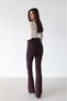 Women's Bordo High Waist Slim Fit Spanish Flare Jeans - 5