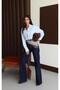 Women's Rinse High Waist Spanish Leg Classic Cut Denim Jean Pants - 3
