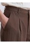 Lcw Vision Brown High Waist Pleated Women's Shorts - 3