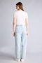 100% Cotton High Waist Wide Leg Pants H8500Ax26Sp - 5