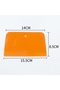 Window film application kit - 3-piece plastic squeegee scraper set - orange - 2