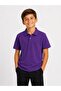 Unisex Combed Cotton Polo Collar Short Sleeve School T-Shirt