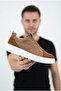 Zrk-x007 high quality thick sole mink tan suede single strap laceless daily men's shoes - 2