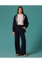 Elastic Waist Lace-Up Wide-Leg Sweatpants