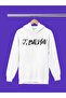 J Balwin Printed Cotton Long Sleeved 3-Yarn Hooded Sweatshirt - 2