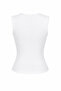 U-Neck Snap Button Blouse - 2