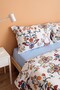 Red Green Ranforce Double Duvet Cover Set – 4 Pieces - 6
