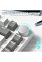 لوحة مفاتيح ميكانيكية ATTACK SHARK Ajazz AK820 مع مقبض تحكم CNC، لوحة مفاتيح 75% بتركيب Gasket - 3
