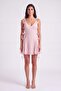 Floral Strap Chiffon Mini Melanie Dress Pink - 2